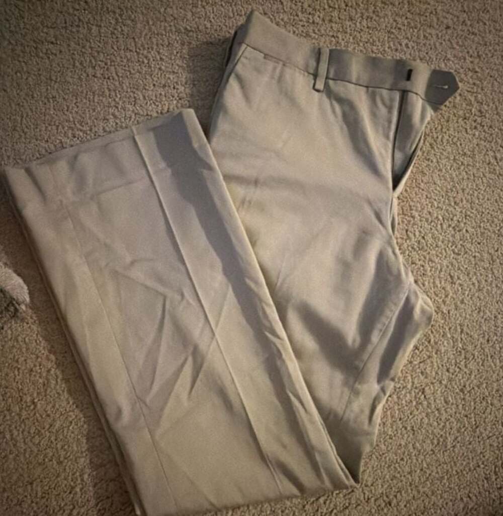 Express Photographer Slim Fit Khaki Dress Pants Size 32x30
